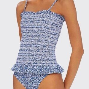Tory Burch coastal printed one piece swimsuit (Medium)